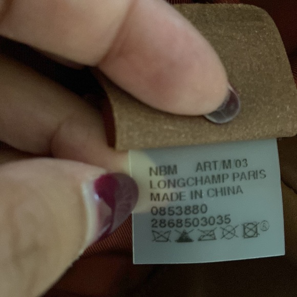 Longchamp Jacquard Leather Shoulder HandBag - Picture 9 of 11